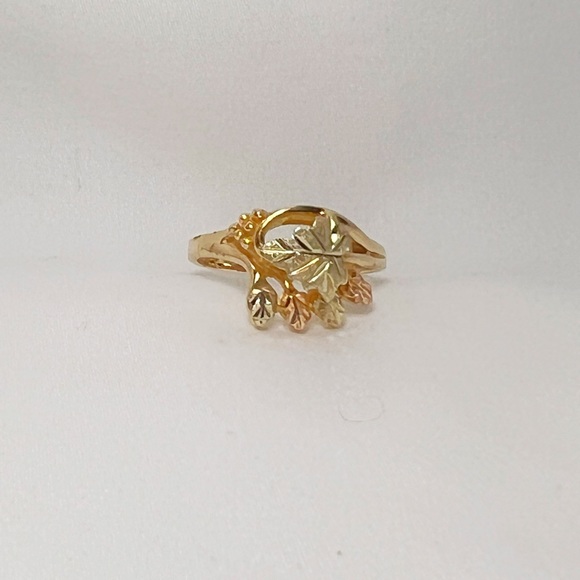 Jewelry - 10kt Tri-Tone Black Hills Gold Leaf Ring